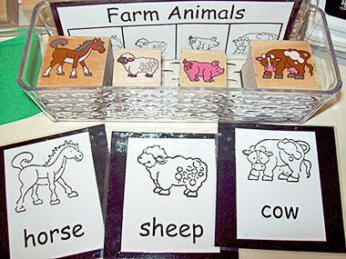 word stamp - animals