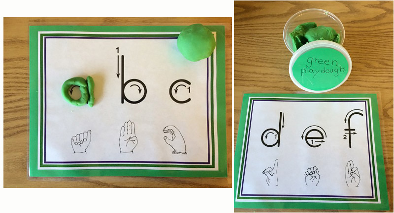 abc and fingerspelling mats