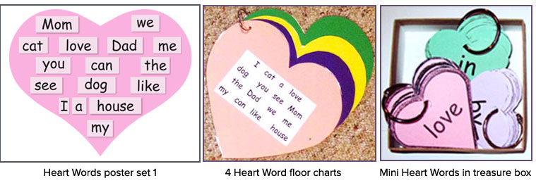 pictures of hearts with words