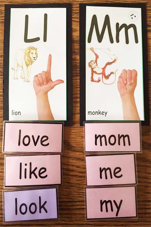 sign language wall chart letter