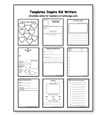 Templates Inspire Kid Writers - Nellie Edge