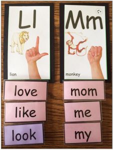 abc phonics word wall chart