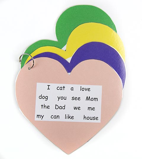 heart word classroom props