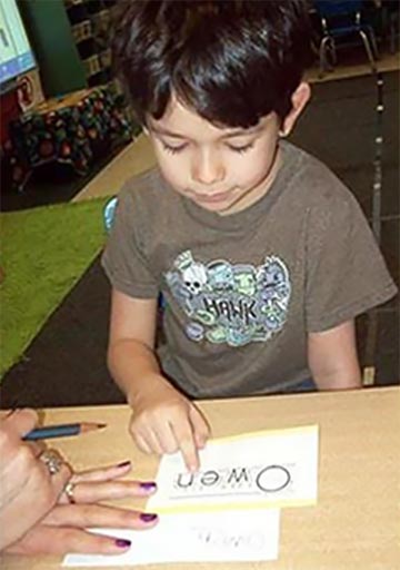 teach kindergartners handwriting