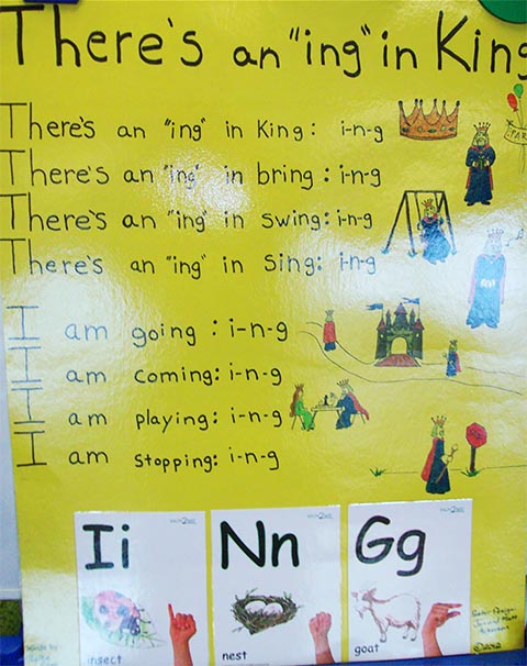 learn how to spell "ing"