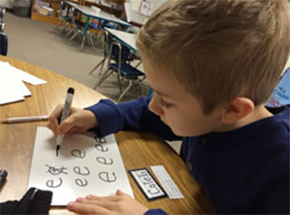 teaching handwriting grip