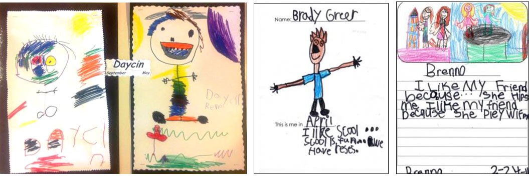 drawings from kindergartners