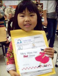 kindergarten writing lesson