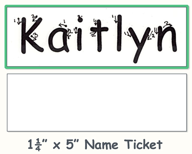 Name Ticket practice