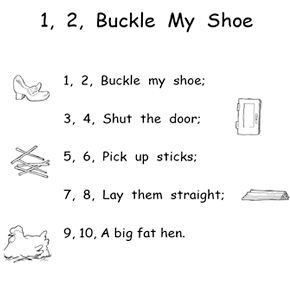 1 2 Buckle My Shoe