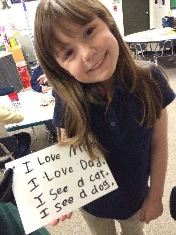 You used such good handwriting to practice those “heart word” sentences. It sure is easy to read your writing. I bet you’re proud of yourself!