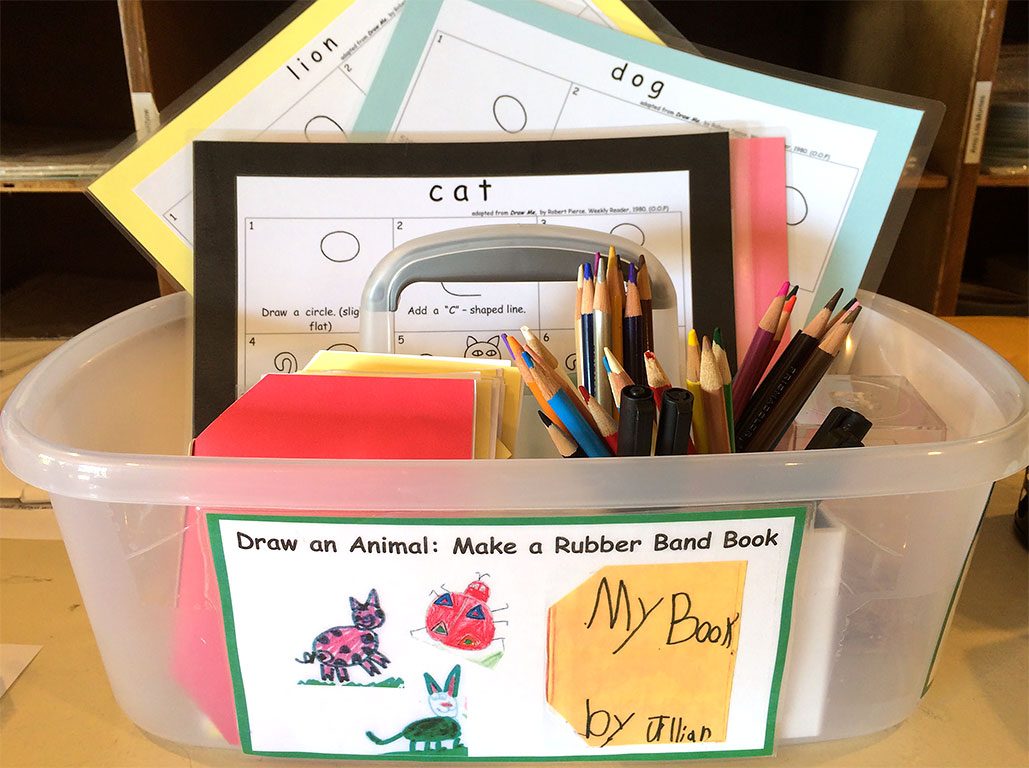 kindergarten writing tote