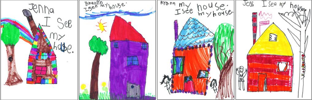 narrative storytelling and drawing - houses