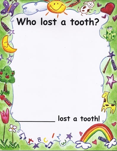 Who Lost a Tooth in Kindergarten