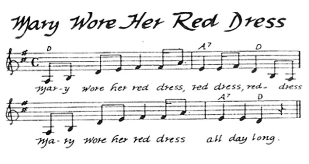 Mary Wore Her Red Dress Song