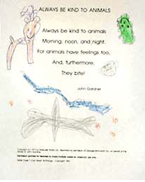 kindergartners illustrate poetry