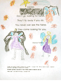 kindergarten children illustrate poetry notebooks