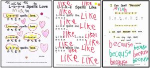 11. nthology Pages Featuring “Heart Word” Songs and Chants