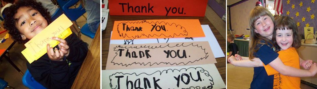 Kindergarten lessons: Teaching “Thank You” and Developing an Attitude of Gratitude
