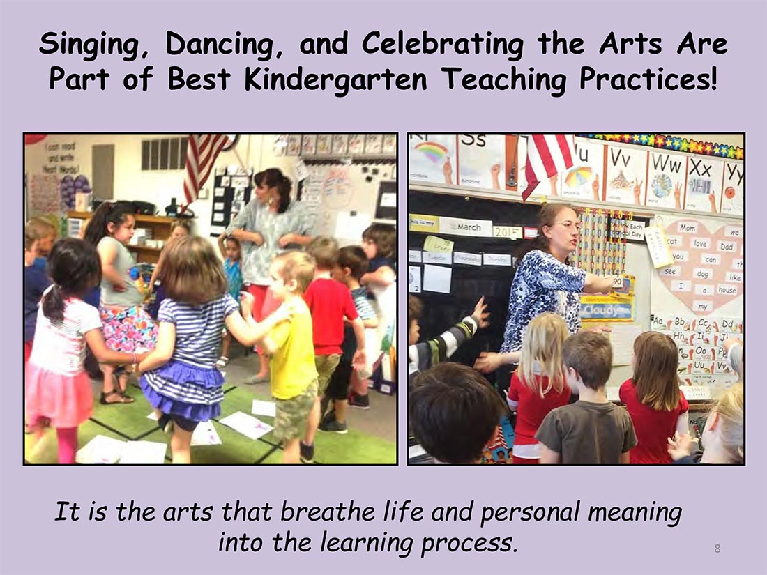 inging, Dancing, and Celebrating the Arts Are Part of Best Kindergarten Teaching Practices!