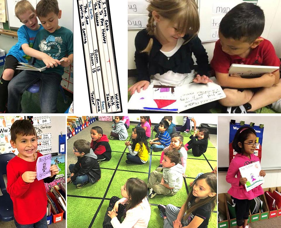 As books are finished, children proudly stand by or sit in the Author’s Chair