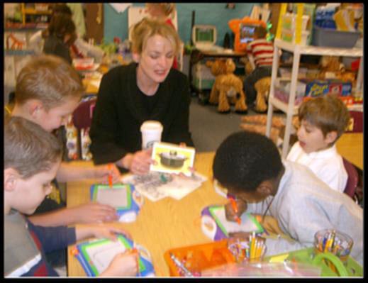 Invite parent volunteers into the classroom and use their skills more effectively. Organize!