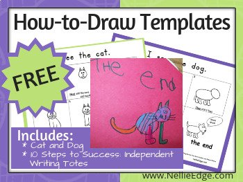 Drawing Templates for Cat and Dog