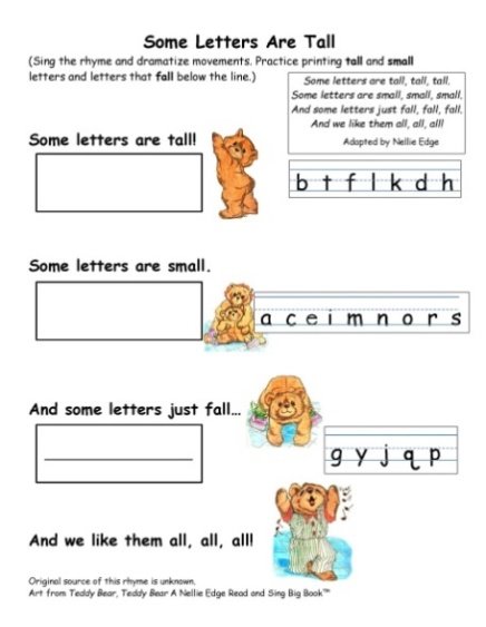 kindergarten handwriting lessons - Nellie Edge