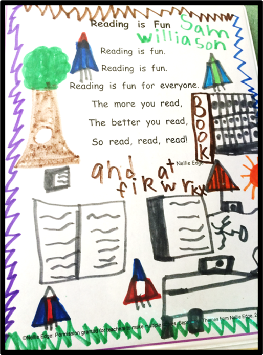 “I Can Read” Poetry and Song Notebook by Nellie Edge