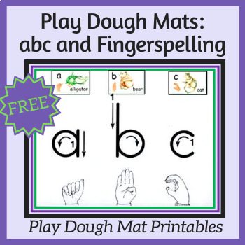ABC PLAY DOUGH FINGERSPELLING