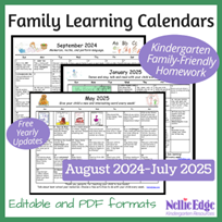 Monthly Learning Calendars